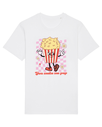 Retro Chic Valentine - You make me pop White