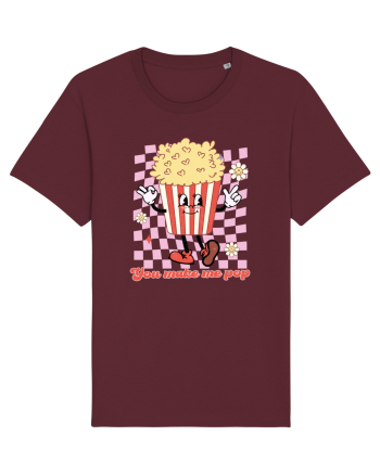 Retro Chic Valentine - You make me pop Burgundy
