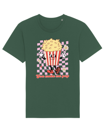 Retro Chic Valentine - You make me pop Bottle Green