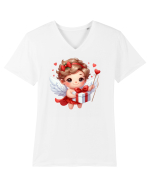 pentru Ziua Îndrăgostiților - Îngerul Iubirii - Cupidon v1 Tricou mânecă scurtă guler V Bărbat Presenter