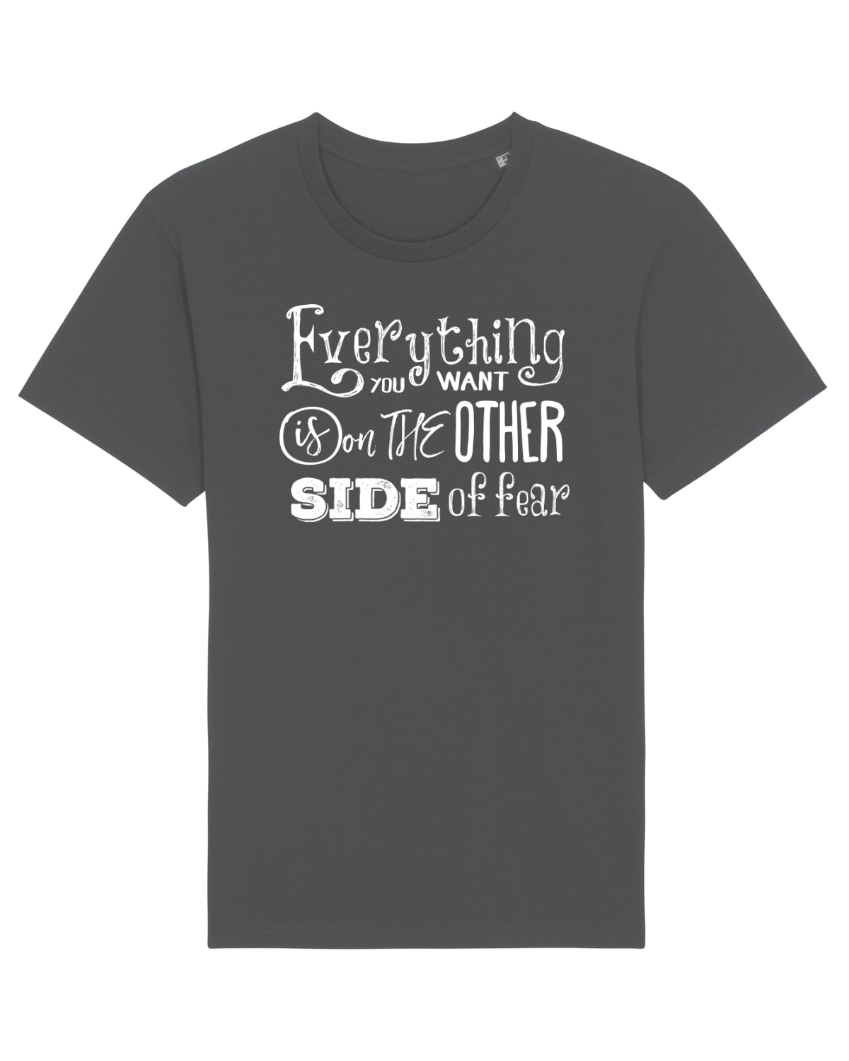 Tricou mânecă scurtă Unisex Rocker Anthracite