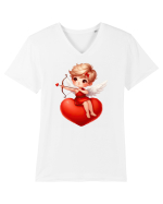 pentru Ziua Îndrăgostiților - Îngerul Iubirii - Cupidon v5 Tricou mânecă scurtă guler V Bărbat Presenter