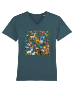 Universul Animalelor  Tricou mânecă scurtă guler V Bărbat Presenter