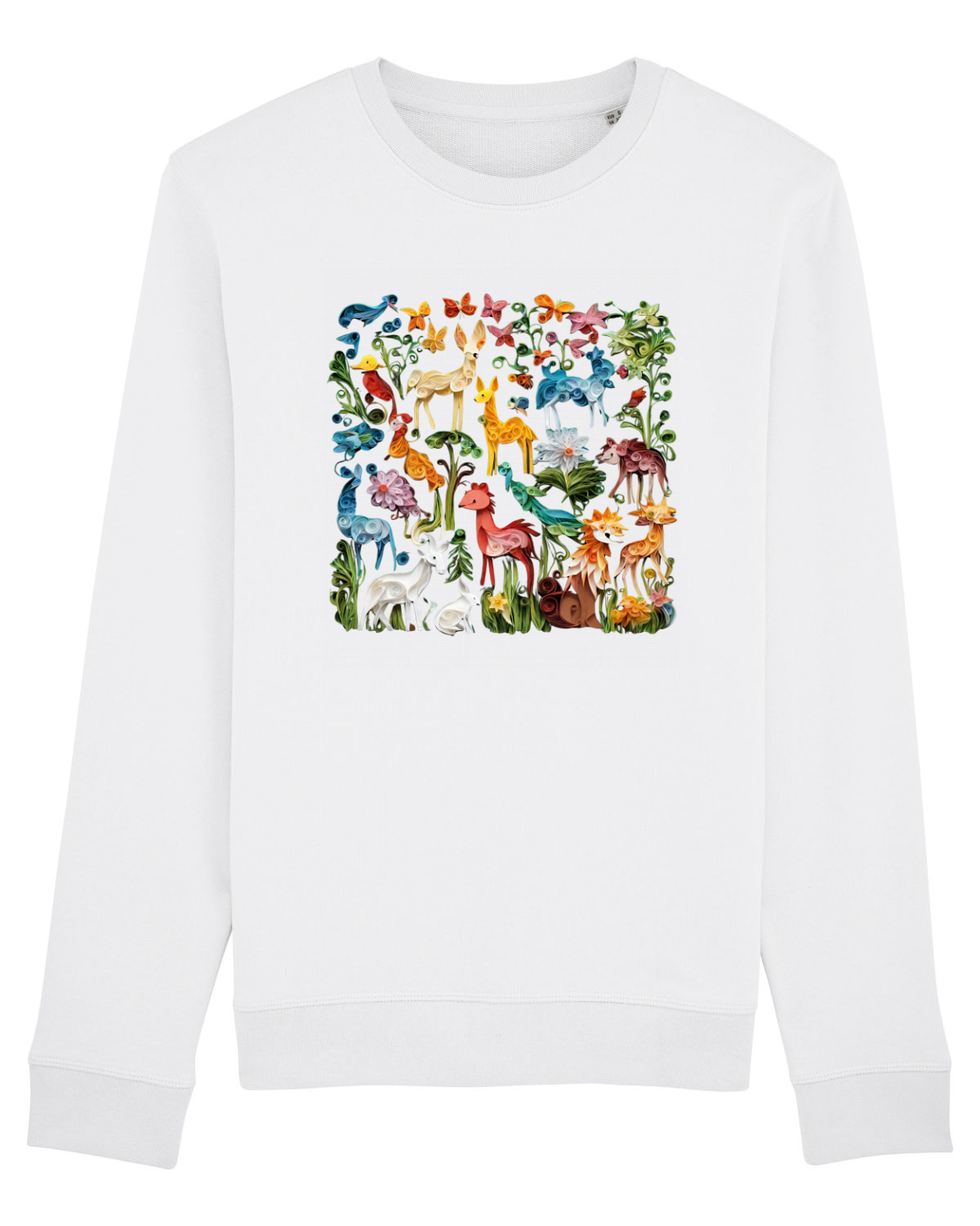 Bluză mânecă lungă Unisex Rise White
