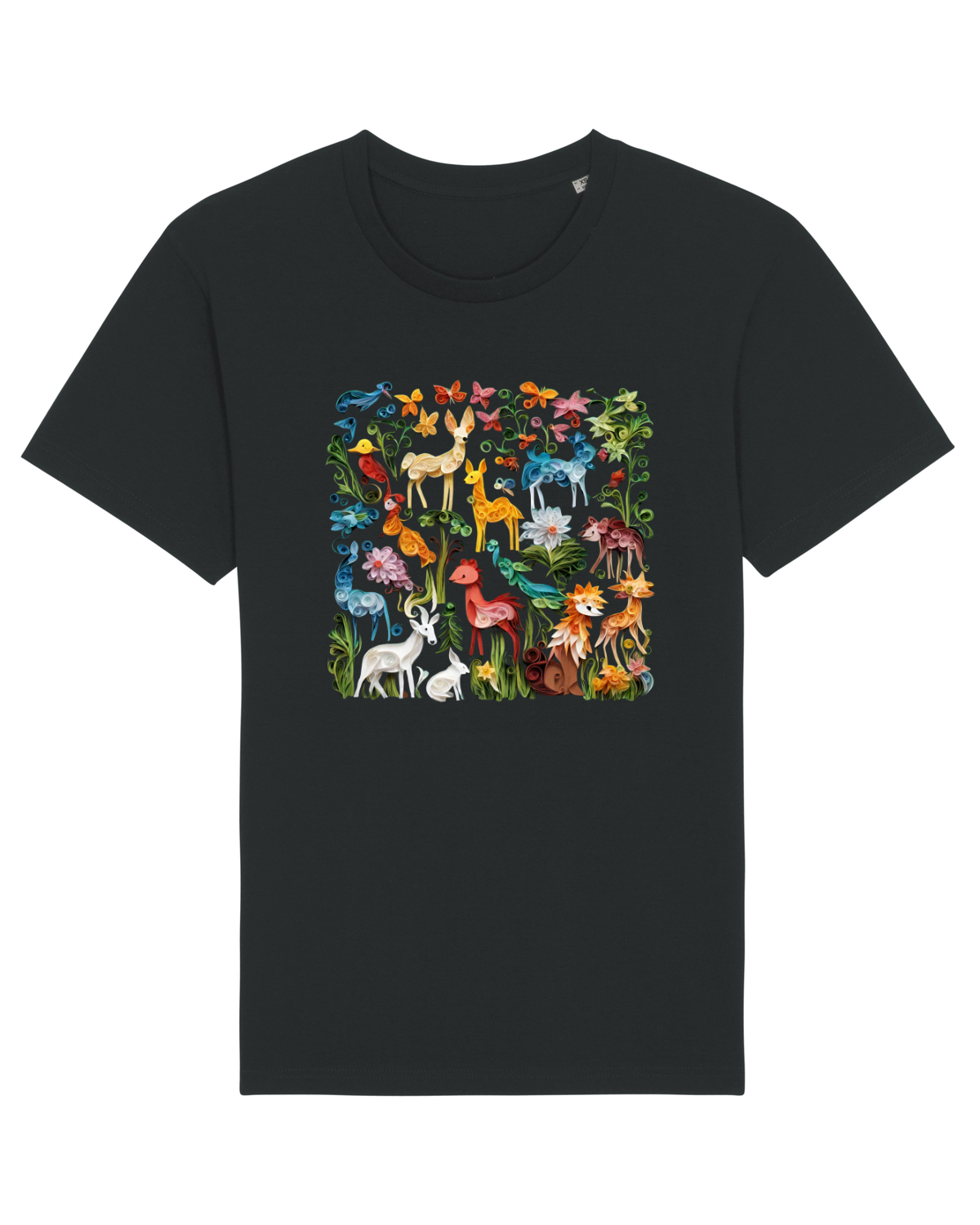 Tricou mânecă scurtă Unisex Rocker Black