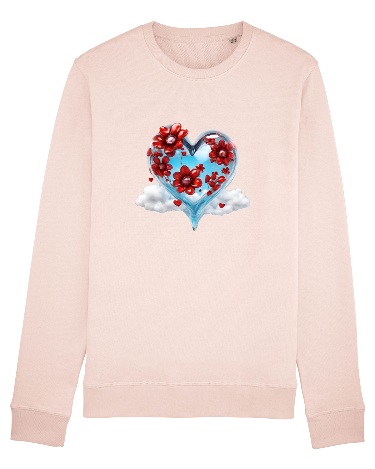 Bluză mânecă lungă Unisex Rise Candy Pink