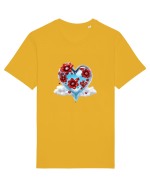 Suflet înflorit Tricou mânecă scurtă Unisex Rocker