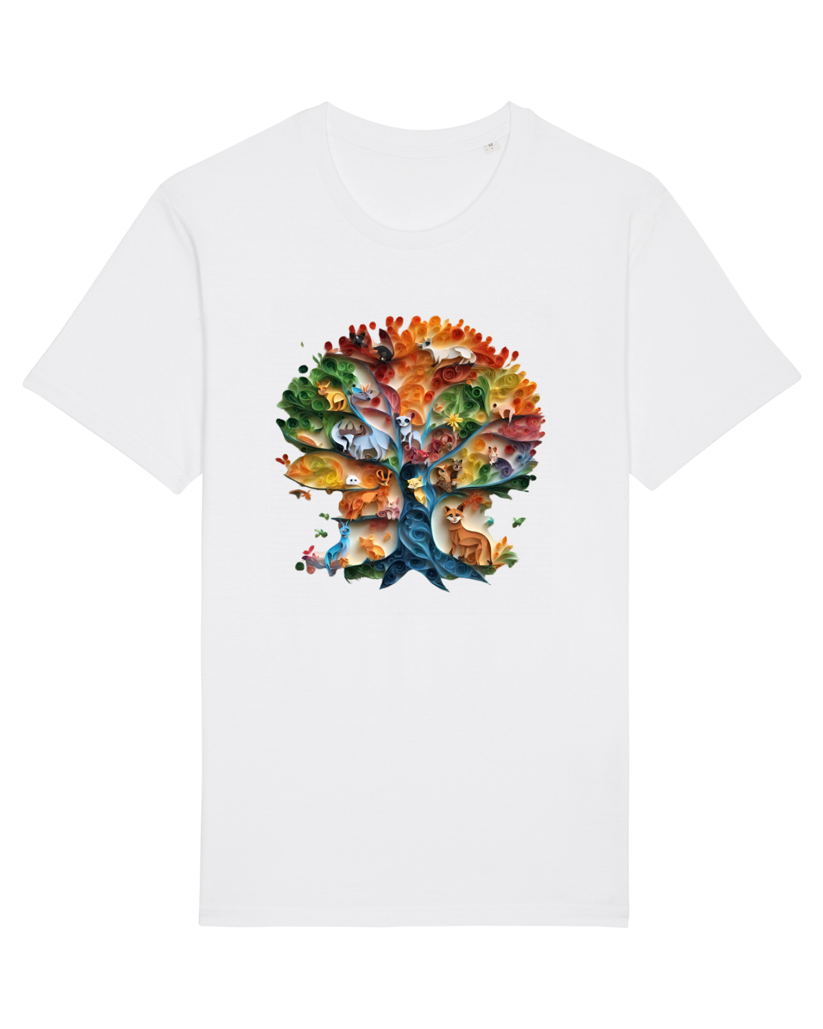 Tricou mânecă scurtă Unisex Rocker White