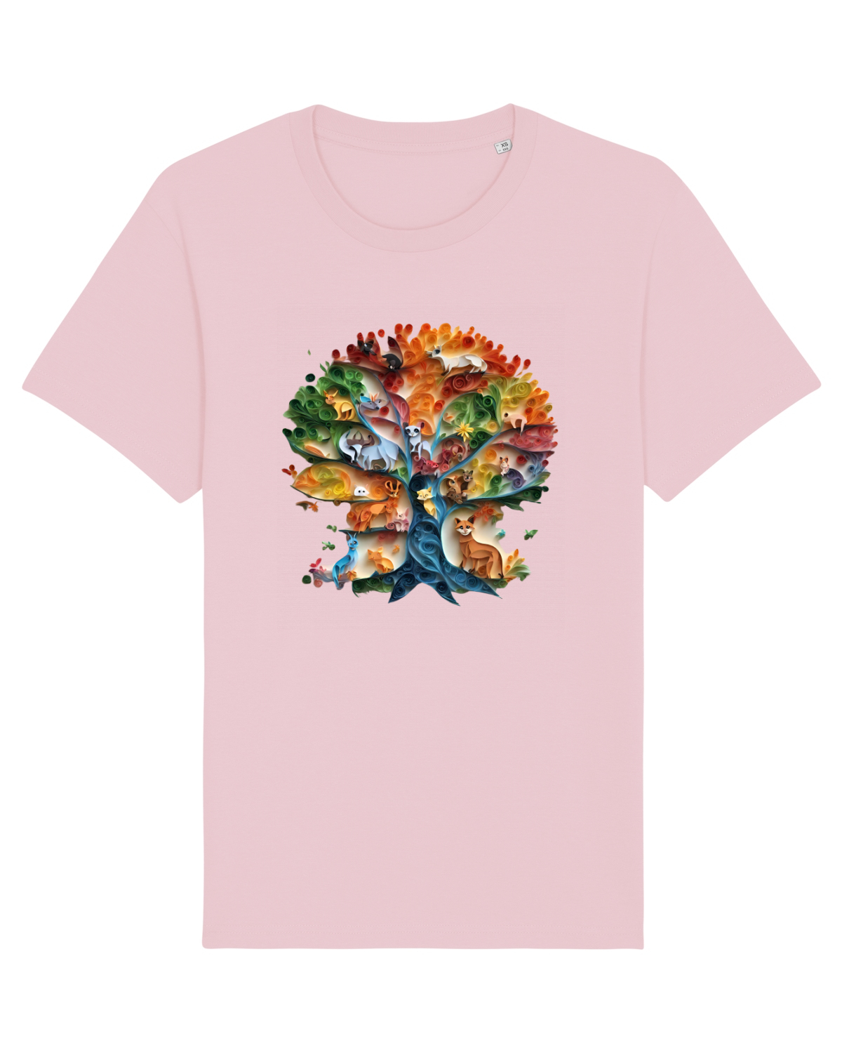 Tricou mânecă scurtă Unisex Rocker Cotton Pink