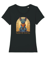 PRAISE ME, MORTAL!- PISICA SFINX 2 Tricou mânecă scurtă guler larg fitted Damă Expresser