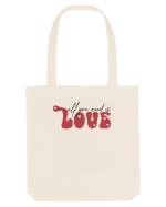 de dragoste in stil retro vintage - All You Need Is Love Sacoșă textilă