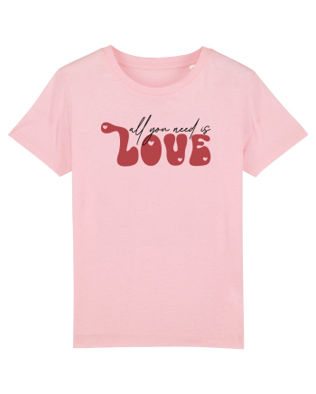 de dragoste in stil retro vintage - All You Need Is Love Cotton Pink