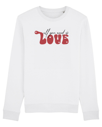 de dragoste in stil retro vintage - All You Need Is Love White