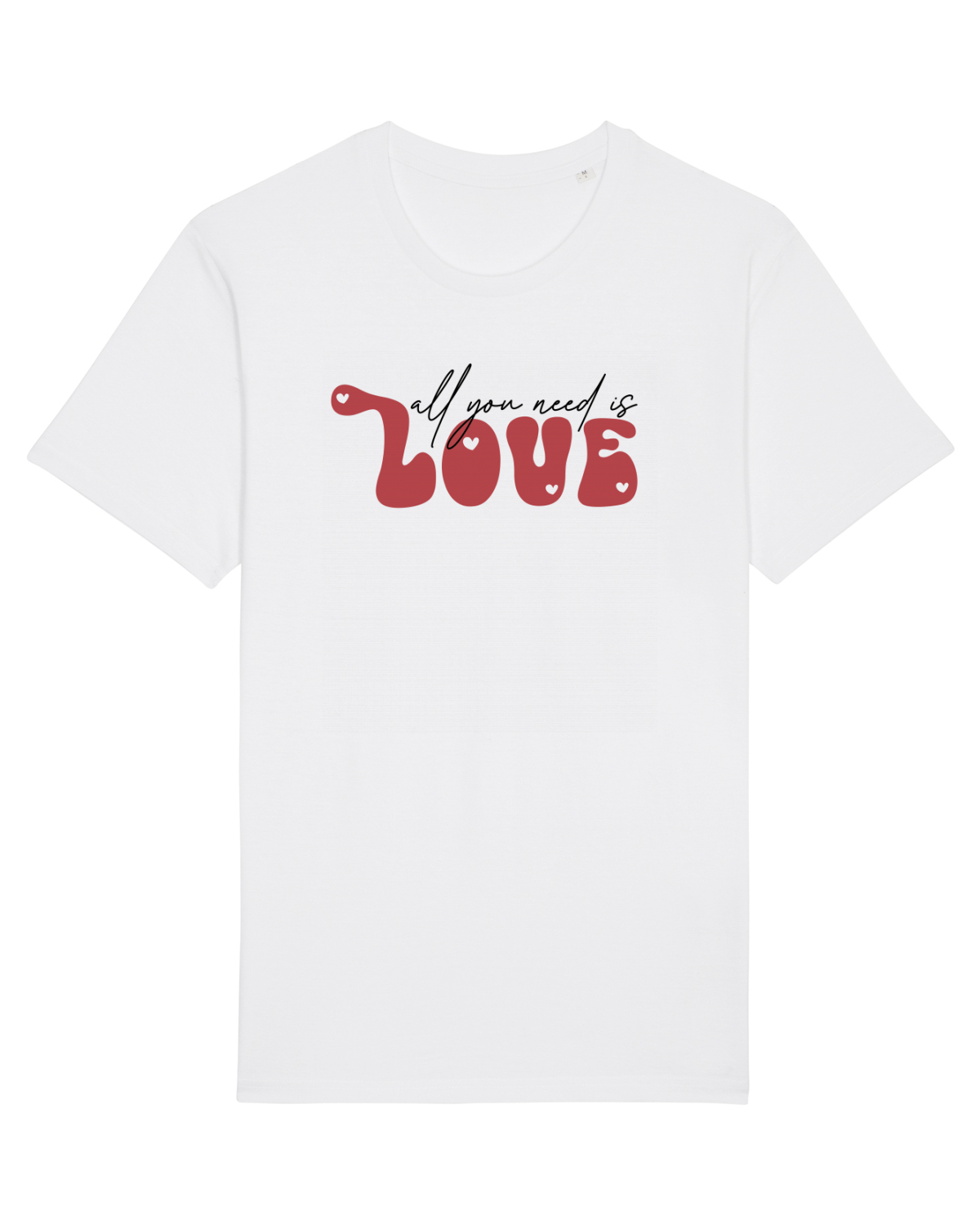 Tricou mânecă scurtă Unisex Rocker White