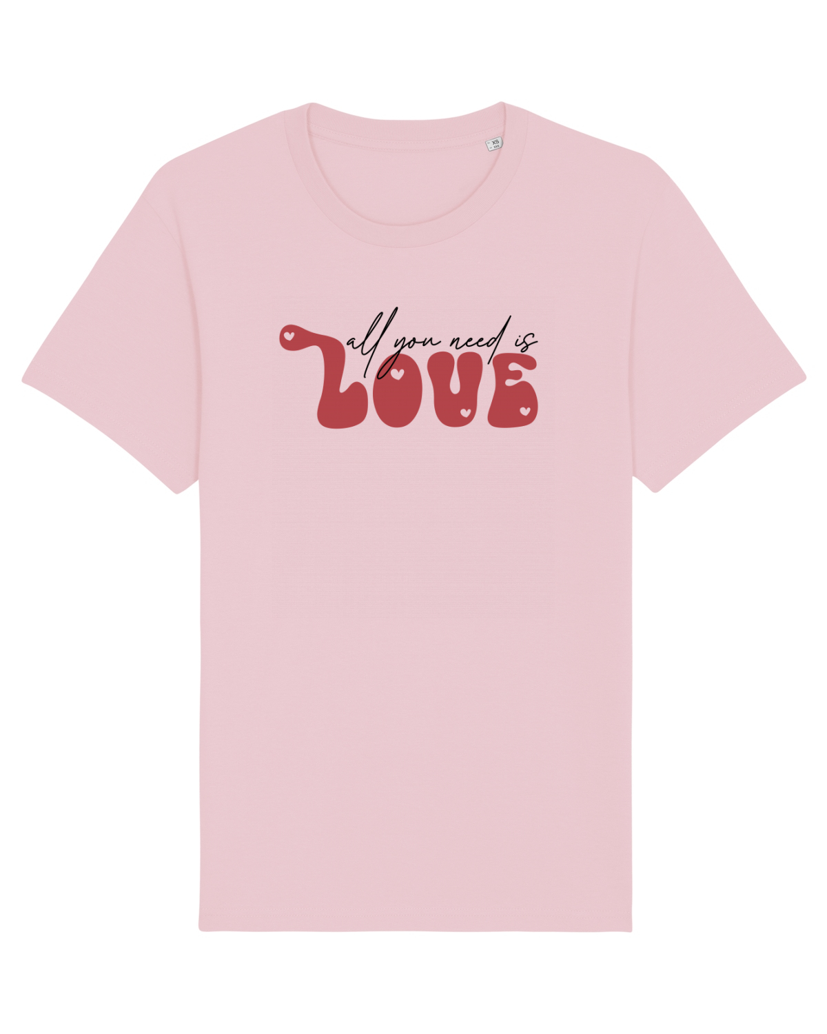 Tricou mânecă scurtă Unisex Rocker Cotton Pink