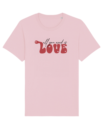 de dragoste in stil retro vintage - All You Need Is Love Cotton Pink