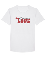 de dragoste in stil retro vintage - All You Need Is Love Tricou mânecă scurtă guler larg Bărbat Skater