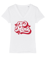 de dragoste in stil retro vintage - Be Mine Tricou mânecă scurtă guler V Damă Evoker