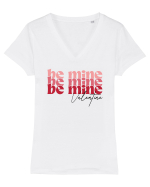 de dragoste in stil retro vintage - Be Mine Valentine Tricou mânecă scurtă guler V Damă Evoker