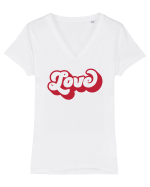 de dragoste in stil retro vintage - Bold Love Tricou mânecă scurtă guler V Damă Evoker