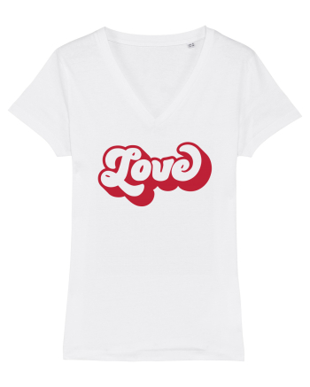 de dragoste in stil retro vintage - Bold Love White