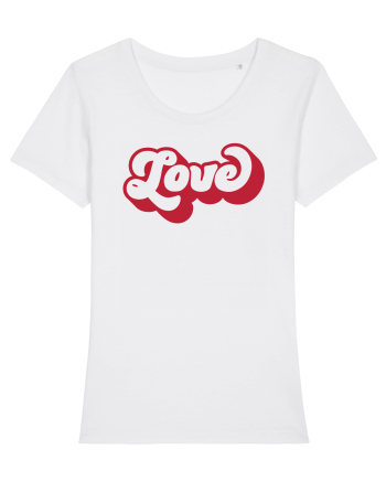de dragoste in stil retro vintage - Bold Love White