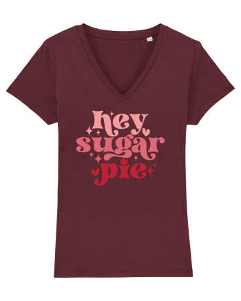 de dragoste in stil retro vintage - Hey Sugar Pie Burgundy