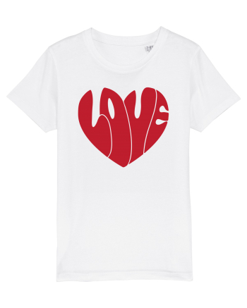 de dragoste in stil retro vintage - Love heart White