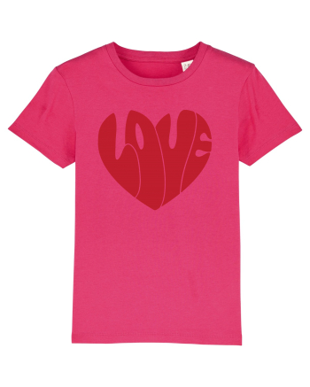 de dragoste in stil retro vintage - Love heart Raspberry