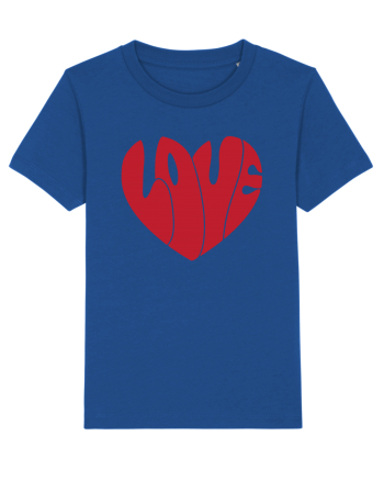 de dragoste in stil retro vintage - Love heart Majorelle Blue
