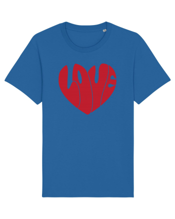 de dragoste in stil retro vintage - Love heart Royal Blue