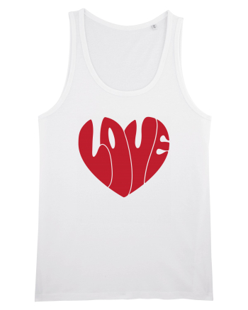 de dragoste in stil retro vintage - Love heart White