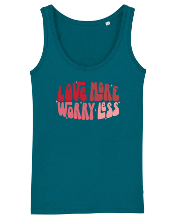 de dragoste in stil retro vintage - Love More Worry Less Ocean Depth