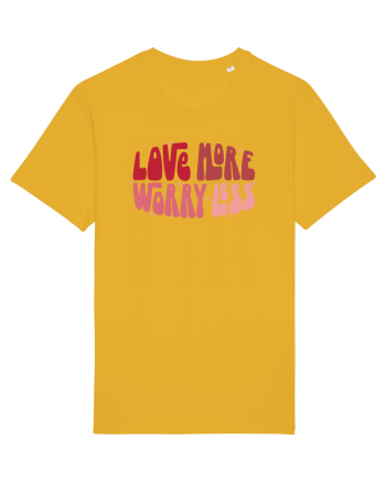 de dragoste in stil retro vintage - Love More Worry Less Spectra Yellow