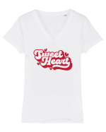 de dragoste in stil retro vintage - Sweet Heart Tricou mânecă scurtă guler V Damă Evoker