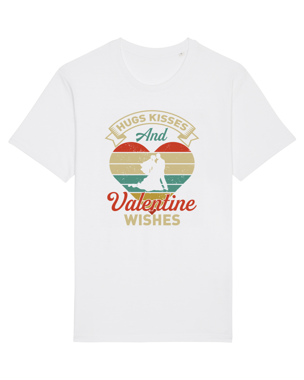 Tricou mânecă scurtă Unisex Rocker White