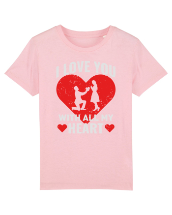 pentru îndrăgostiți - I love you with all my heart Cotton Pink