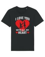 pentru îndrăgostiți - I love you with all my heart Tricou mânecă scurtă Unisex Rocker