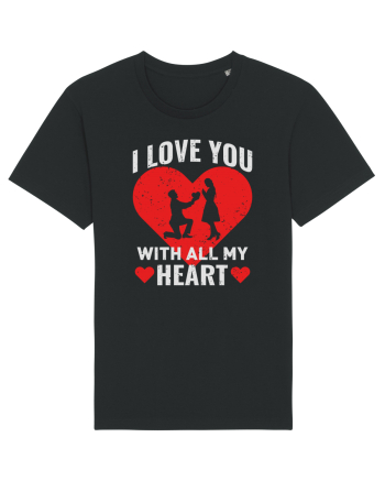 pentru îndrăgostiți - I love you with all my heart Black