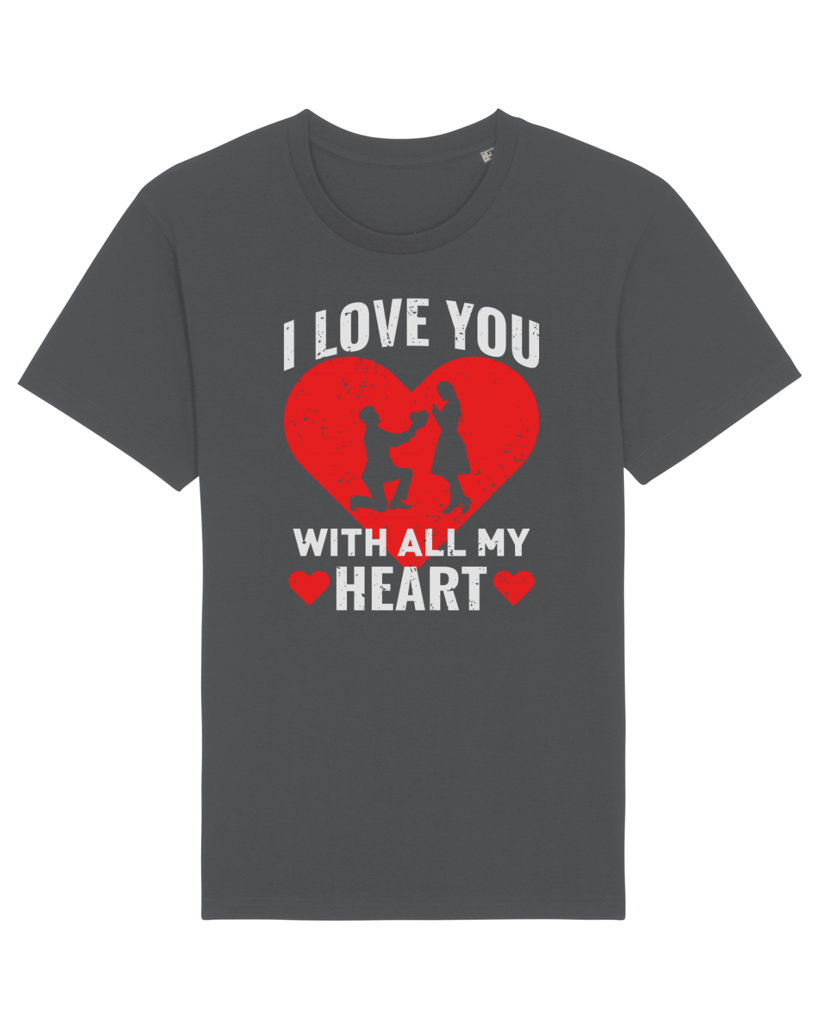 Tricou mânecă scurtă Unisex Rocker Anthracite