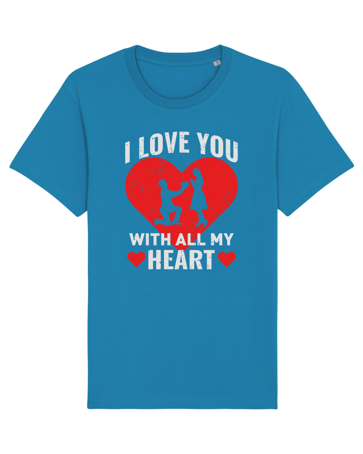 Tricou mânecă scurtă Unisex Rocker Azur