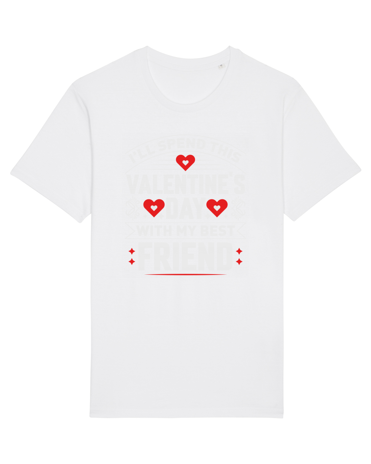 Tricou mânecă scurtă Unisex Rocker White