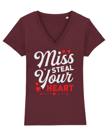 pentru îndrăgostiți - Miss steal your heart Burgundy