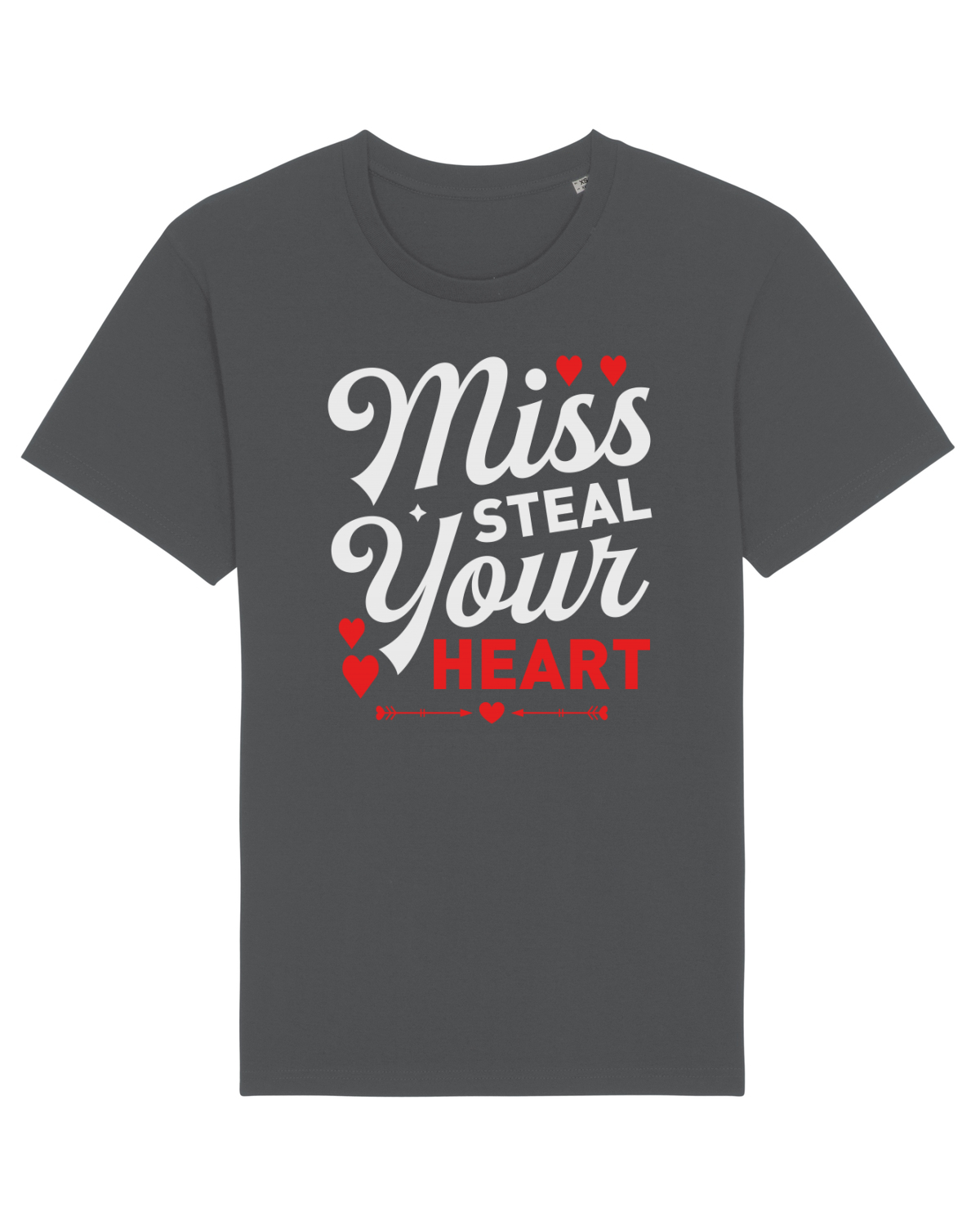 Tricou mânecă scurtă Unisex Rocker Anthracite