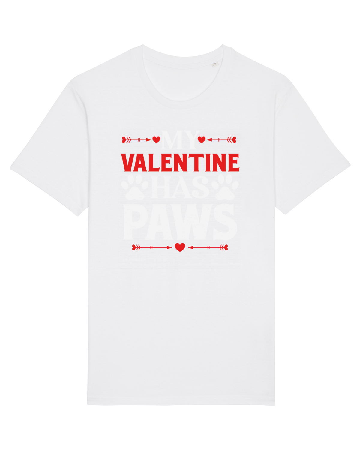 Tricou mânecă scurtă Unisex Rocker White