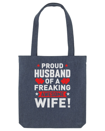 pentru îndrăgostiți - Proud husband of a freaking awesome wife Midnight Blue
