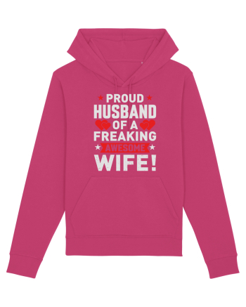 pentru îndrăgostiți - Proud husband of a freaking awesome wife Raspberry