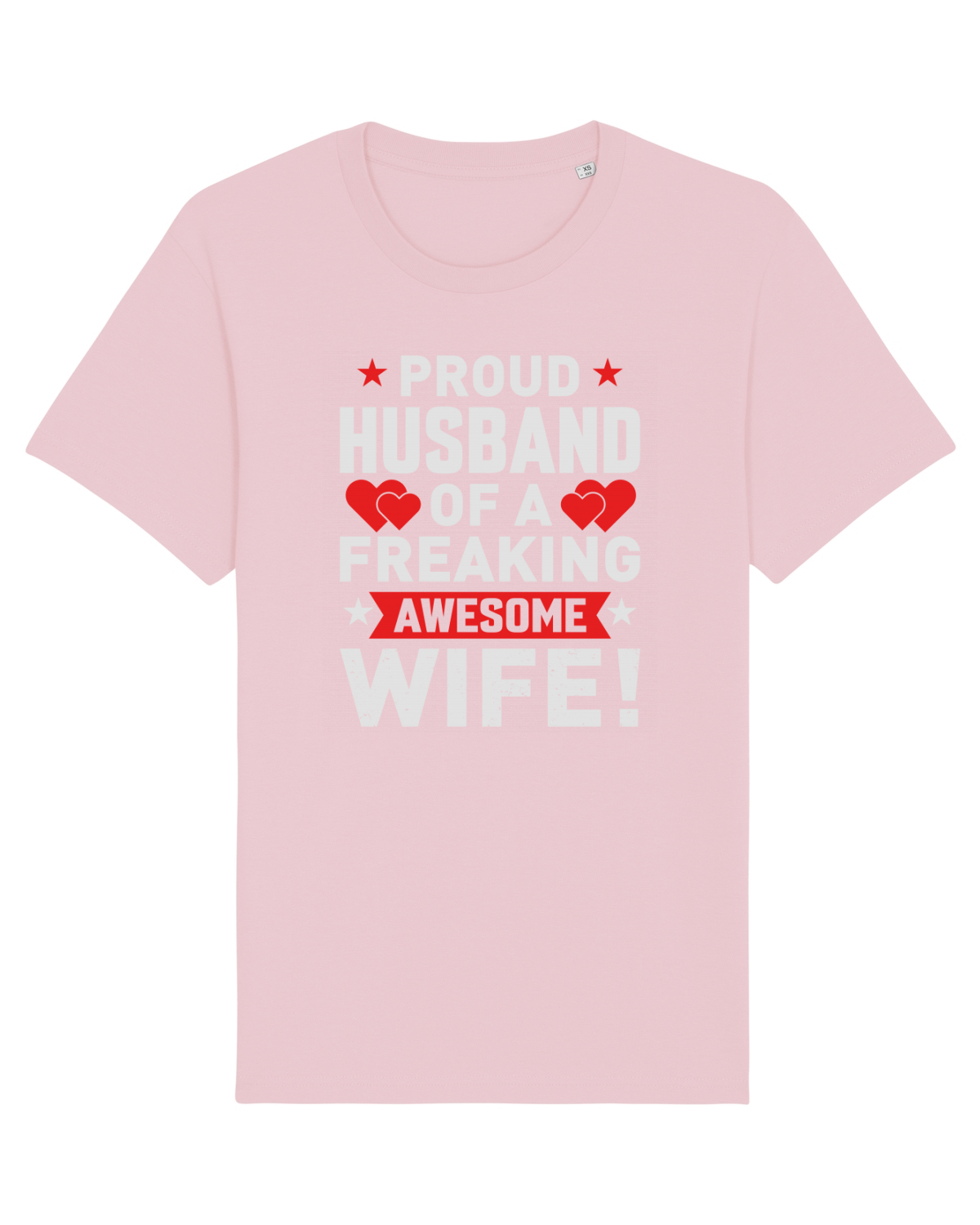Tricou mânecă scurtă Unisex Rocker Cotton Pink