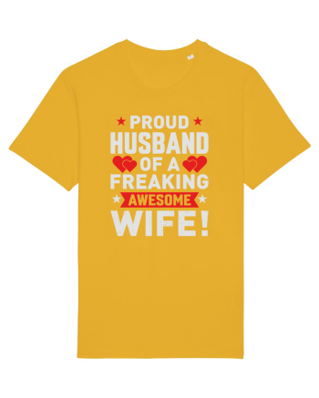pentru îndrăgostiți - Proud husband of a freaking awesome wife Spectra Yellow