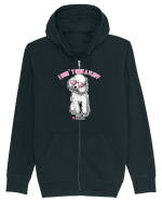 I DON`T GIVE A FLUFF - PUDEL Hanorac cu fermoar Unisex Connector